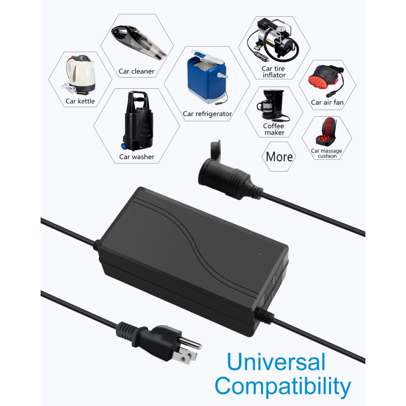 Car Power Adapter Converter 110V/220V AC Convert To 12V DC EU US UK  Accessories For Polisher Washer Car Refrigerator Air Pump - AliExpress